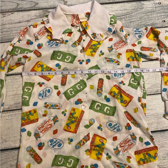 Vintage I & C Isaacson-Carrico of el campo candy pattern 2 pc pajama set. S - Picture 5 of 16